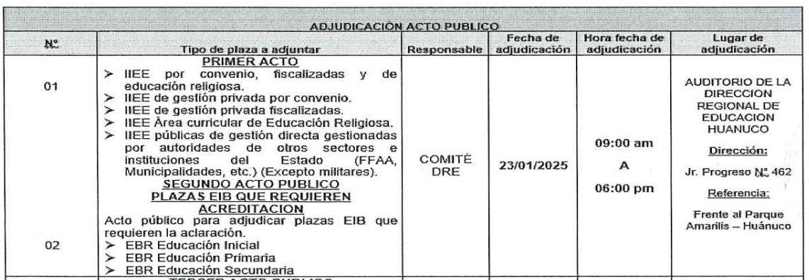 ACTO PÚBLICO EXCEPCIONAL