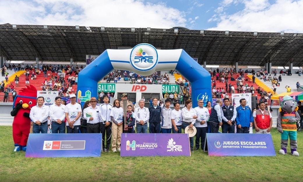SEDE MACROREGIONAL: HUÁNUCO RECIBIÓ MÁS DE 300 DEPORTISTAS EN LA APERTURA DE LOS JUEGOS DEPORTIVOS Y PARADEPORTIVOS