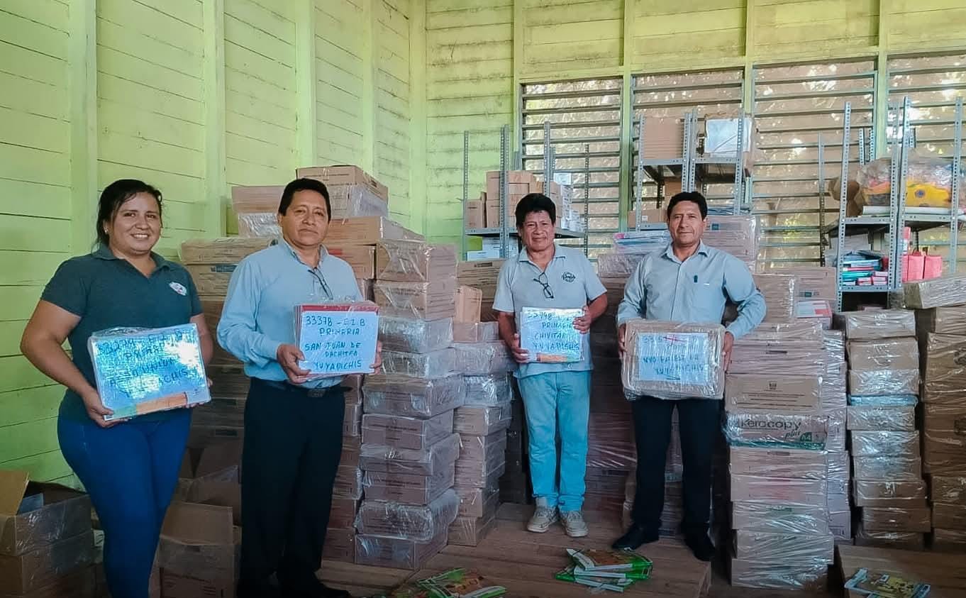 UGEL Puerto Inca inicia la Distribución de más de 30 mil Materiales Educativos para inicio de clases